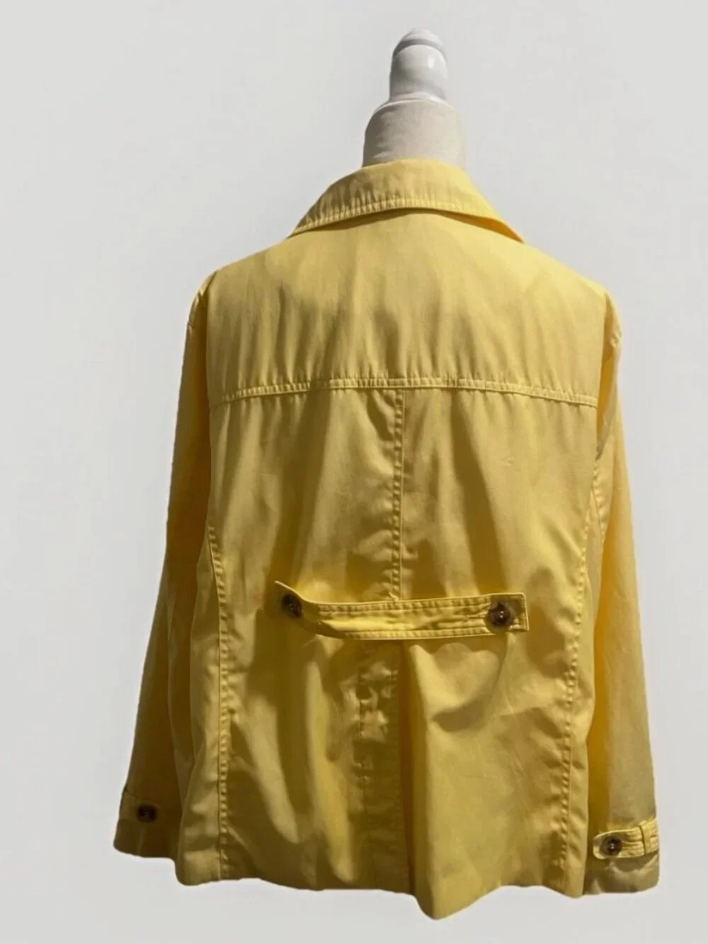 St. John's Bay Cropped Yellow Trench Jacket XL
